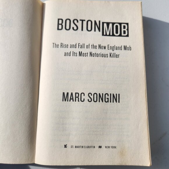 Boston Mob Paperback Book By Marc Songini American History Mob Joseph Barboza St - Picture 6 of 13